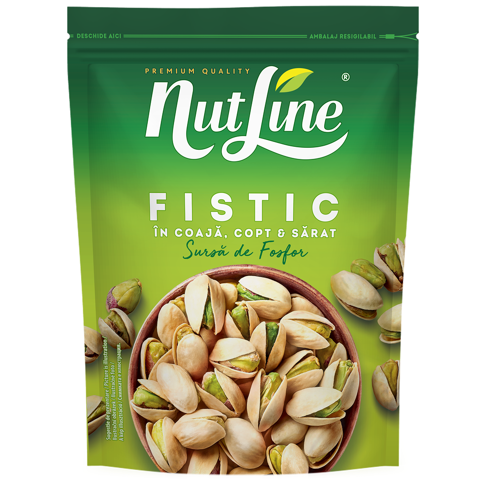 Fistic în coajă copt și sărat