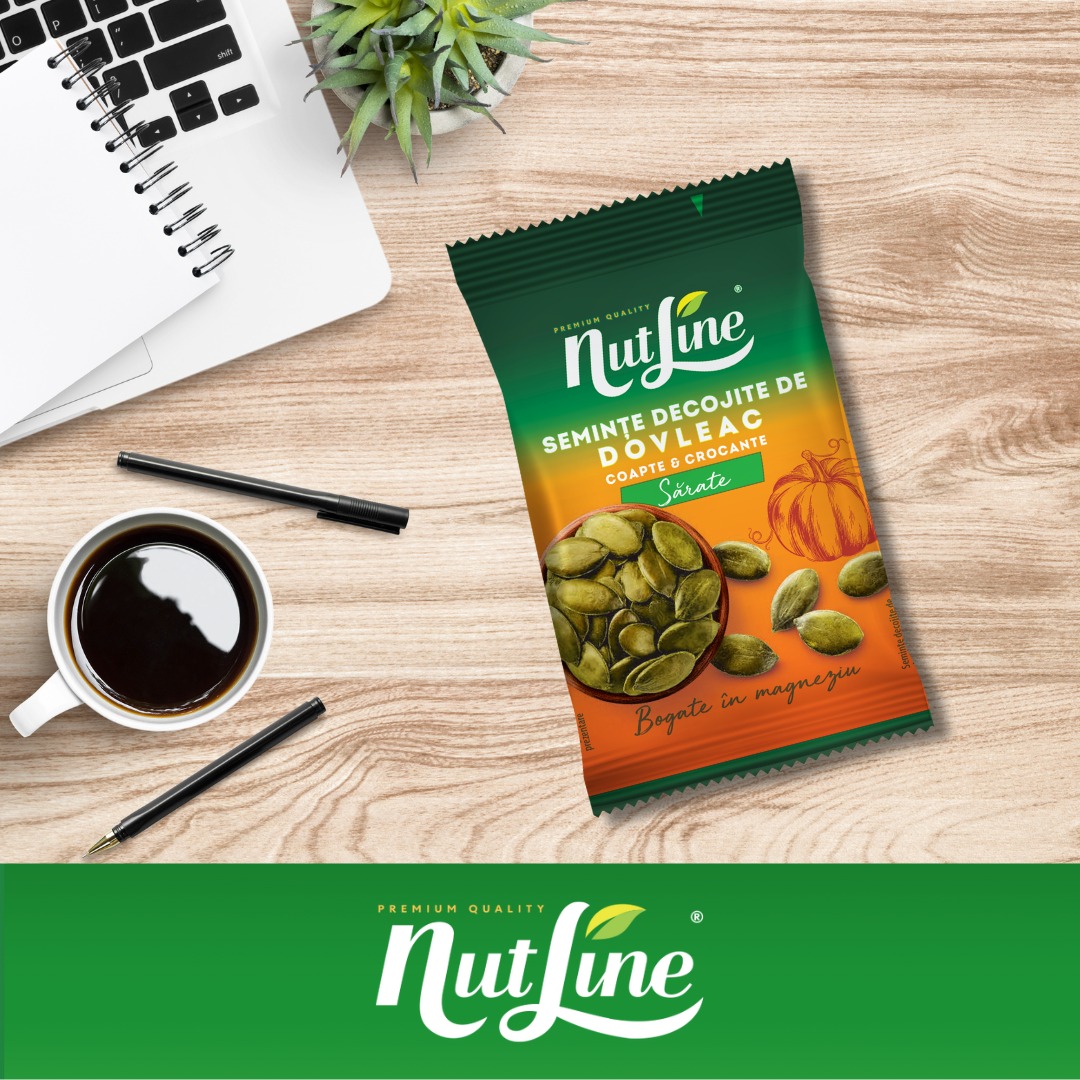Dimineața sau între mese, semințele de dovleac #Nutline sunt gustarea ce nu lipsește de pe birou. Mai ales când sunt decojite și sărate. 💚